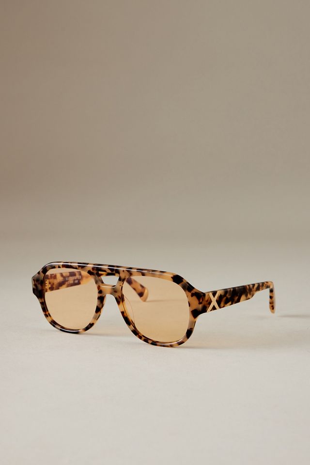 Oscar x Frank Cream Cat-Eye Rectangular Sunglasses - Women Accessories FAE/ CREAM – Oscar & Frank Eyewear main image 3
