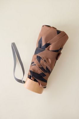 Anatole Eugene Tiger Print Folding Compact Umbrella