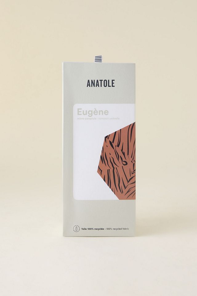 Anatole Eugene Tiger Print Folding Compact Umbrella #3