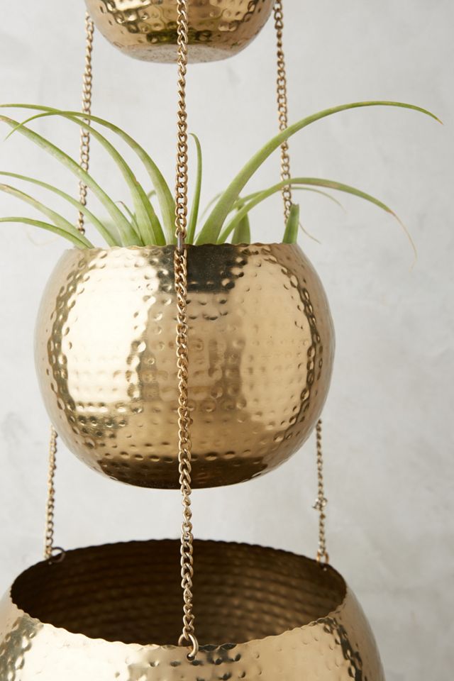 Hammered Trio Plant Hanger #1