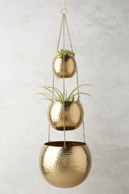 Hammered Trio Plant Hanger
