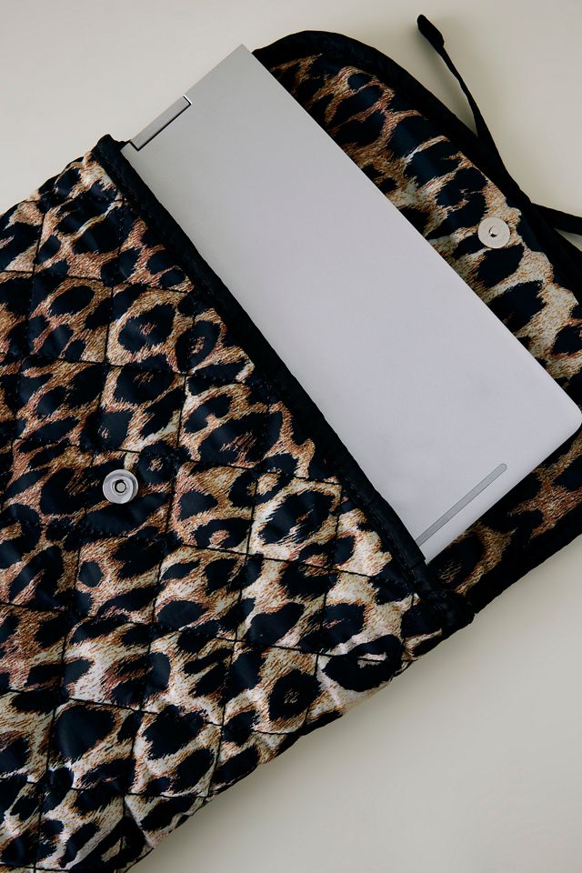 Damson Madder Leopard Schleife Laptop Tasche #2