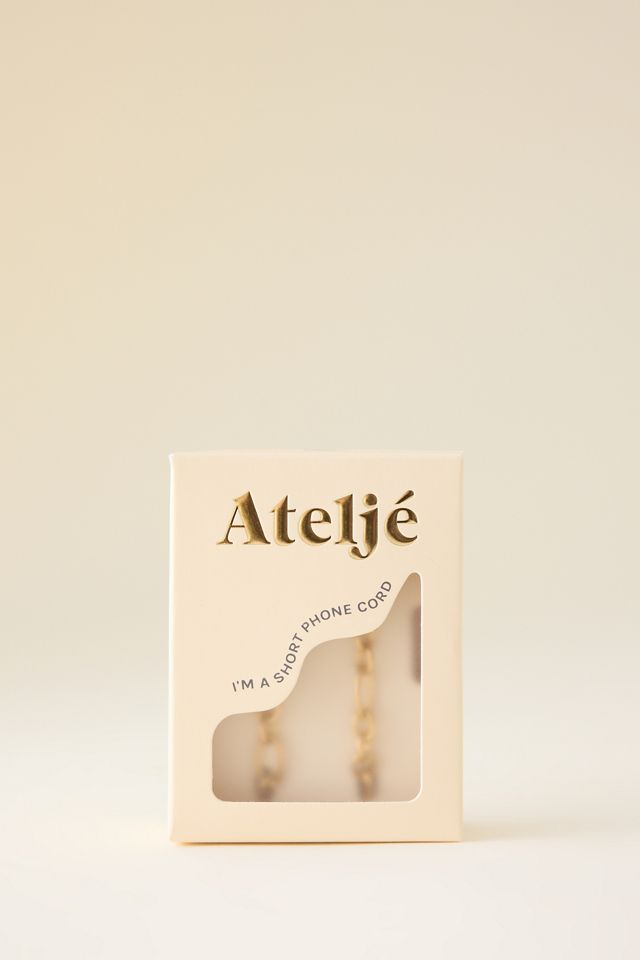 Ateljé Gold Metall Kette Handy-Anhänger #2
