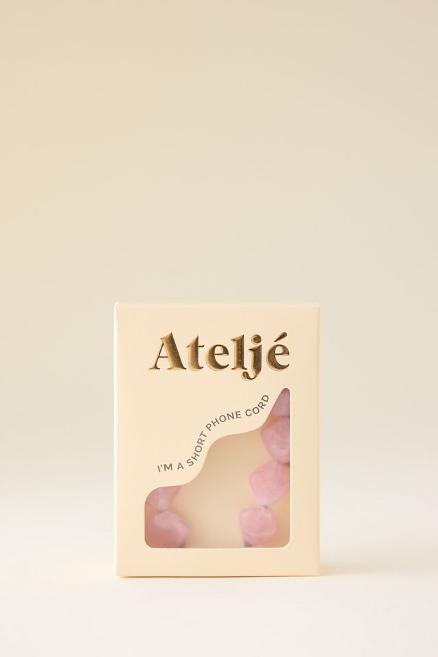 Ateljé Tracolla per Telefono con Perline Rosa #2