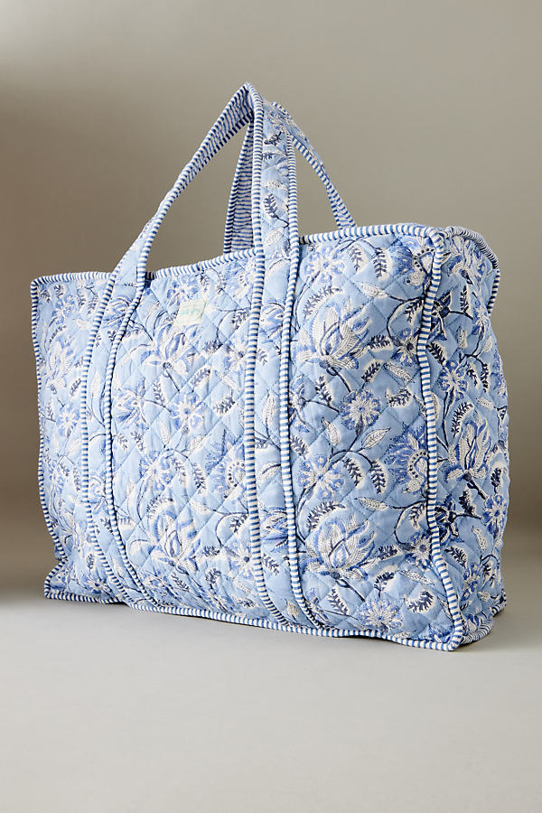 Dilli Grey Quilted Weekend Bag