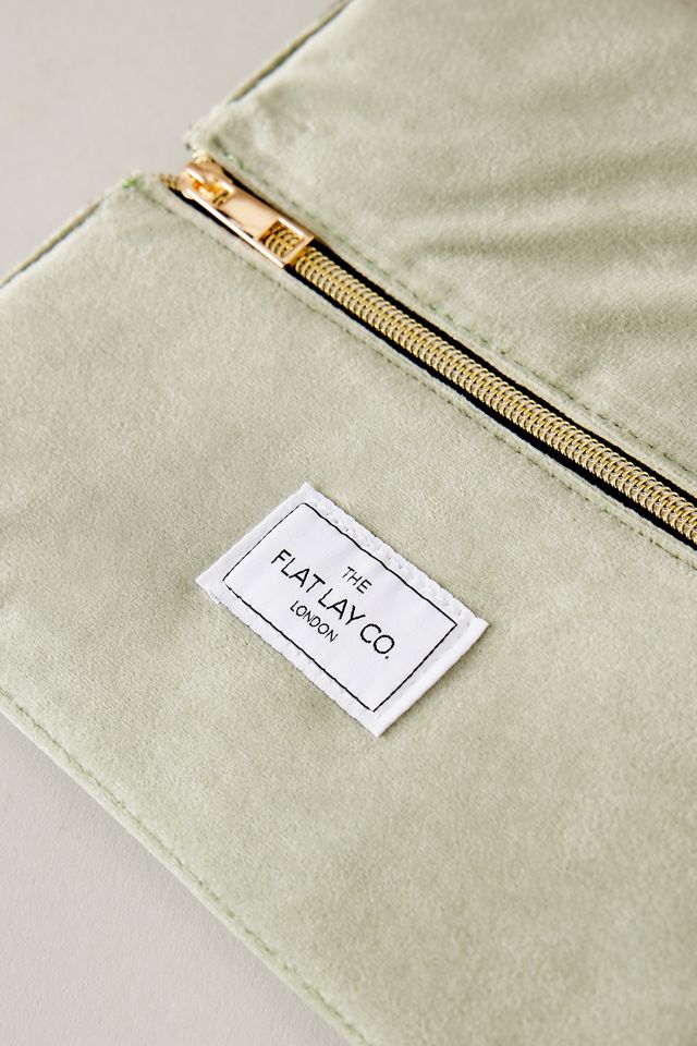 The Flat Lay Co. Open Flat Box Velvet Makeup Bag #1