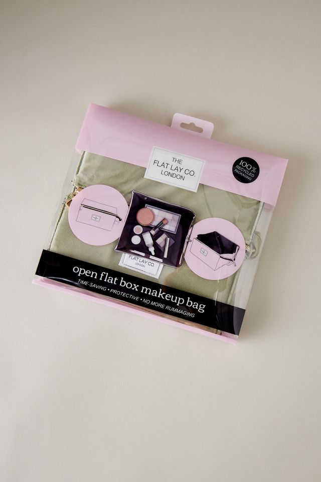 The Flat Lay Co. Open Flat Box Velvet Makeup Bag #2