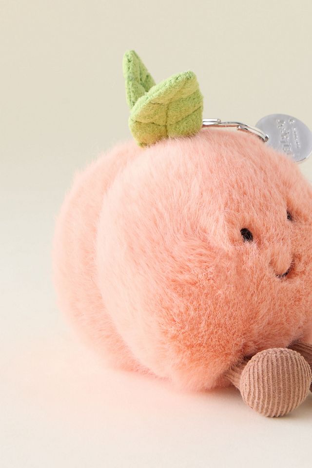 Jellycat Amuseables Peach Bag Charm | Anthropologie UK