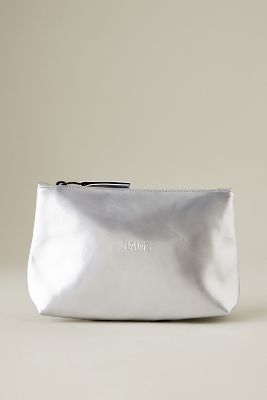 Shop Rains Mirror Cosmetic Bag In Silver