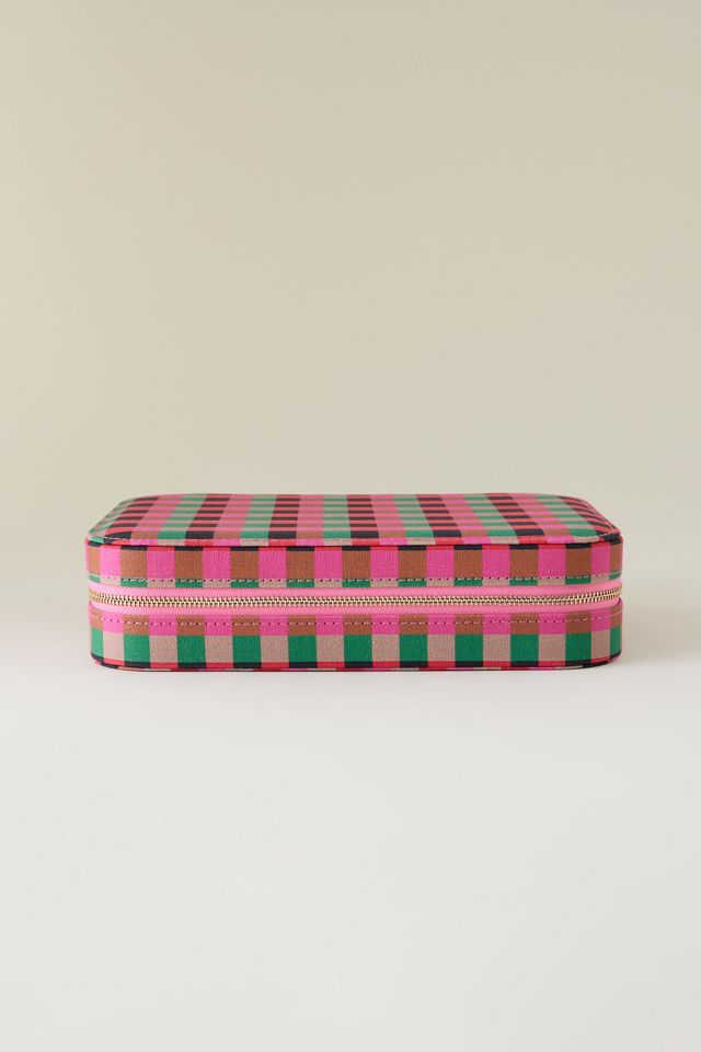 Shrimps x Daisy London Large Pink Jewellery Case #4
