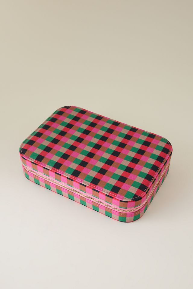 Shrimps x Daisy London Large Pink Jewellery Case #1