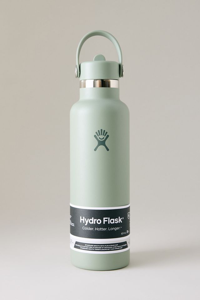 Hydro Flask Standard Mouth with Flex Straw Cap Bottle, 621ml ...