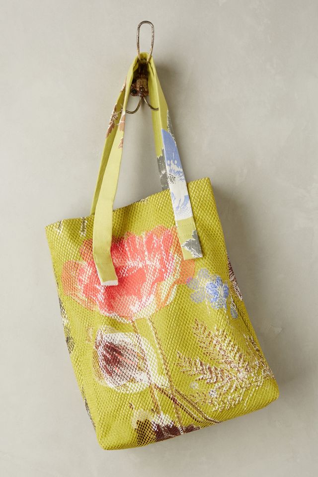 Anthropologie Yellow Tote Bags