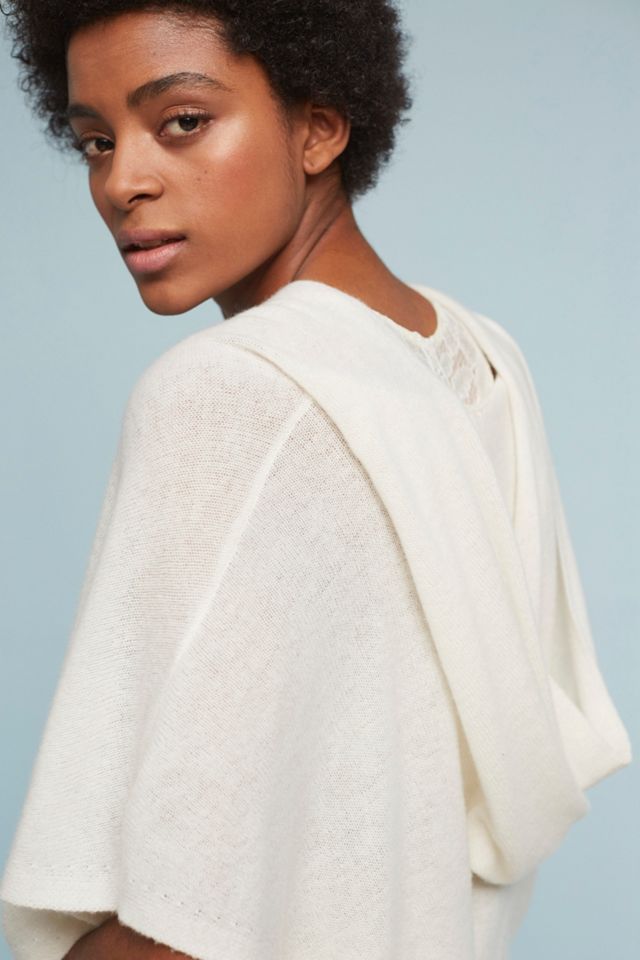 Cross-Front Cashmere Hoodie #1