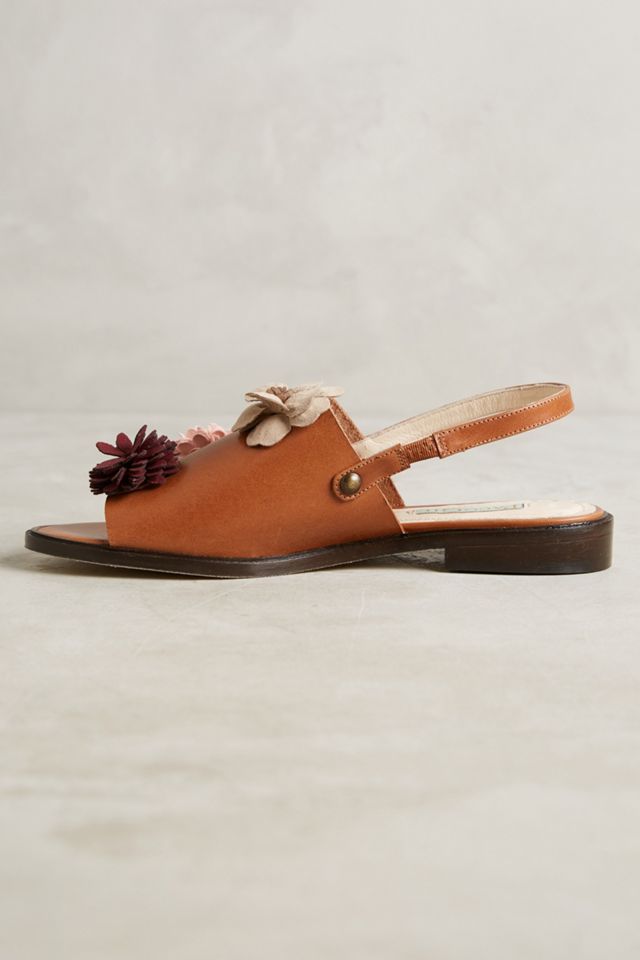 Paco Gil Suede Flower Sandals #2