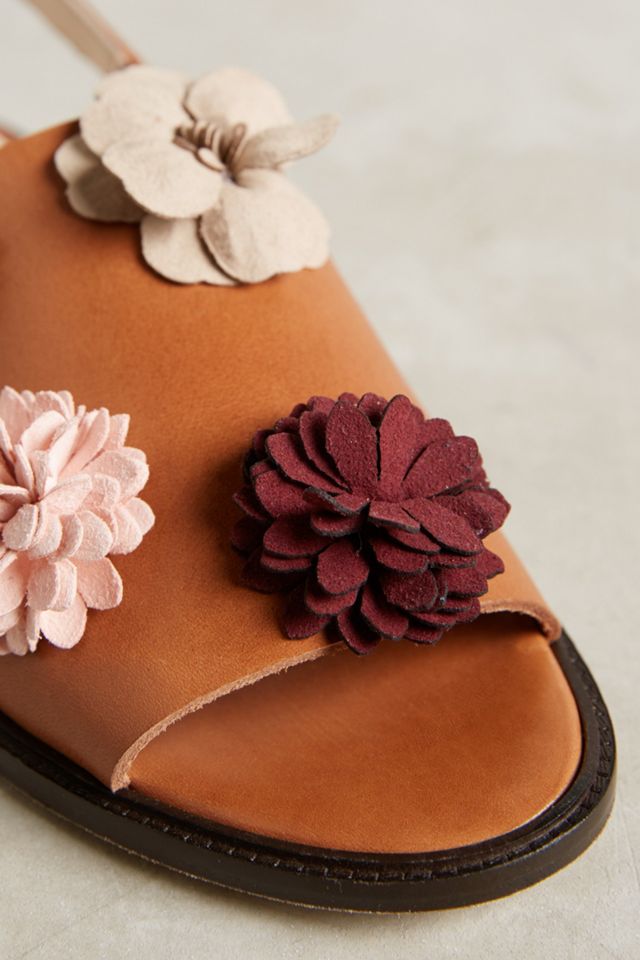 Paco Gil Suede Flower Sandals #3