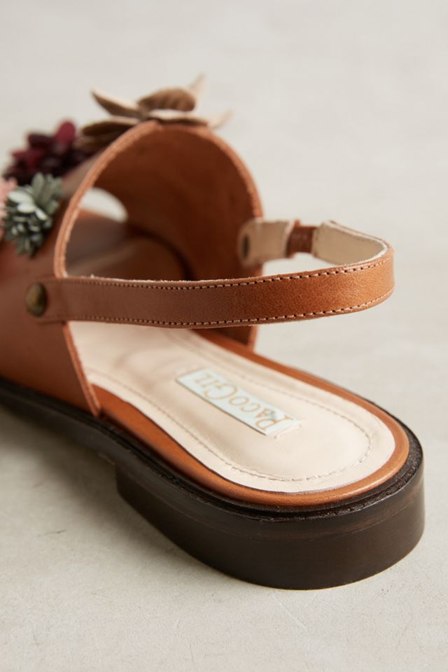 Paco Gil Suede Flower Sandals #4