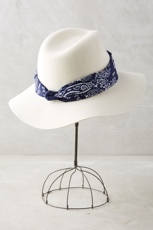 Bandana-Trimmed Wool Rancher #1