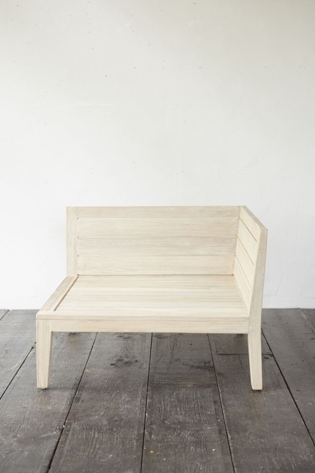Vista Slatted Teak Corner Chair #1