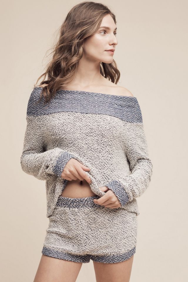 Terry Off-The-Shoulder Top