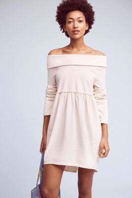 Off-The-Shoulder Cocoon Dress