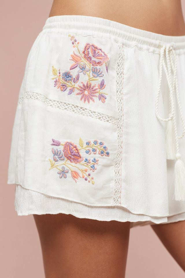 Rosalina Embroidered Sleep Shorts #1