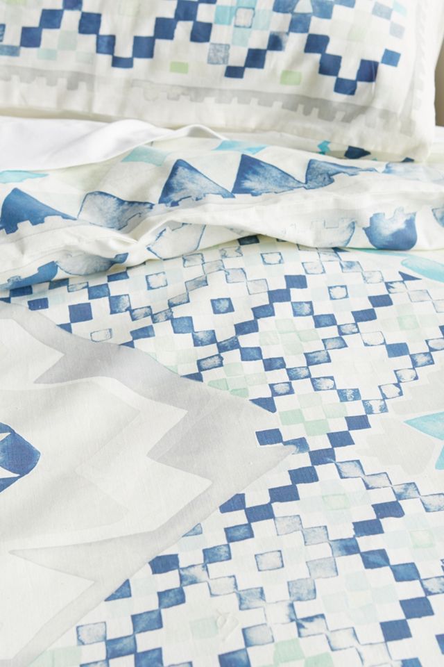 Quercus & Co. Emblem-Printed Duvet Cover #1