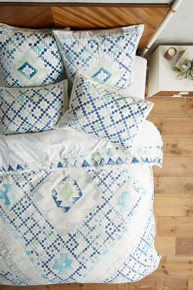 Quercus & Co. Emblem-Printed Duvet Cover