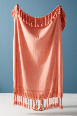 Fringed Rope Throw Blanket