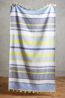 Tasseled Stripes Beach Towel