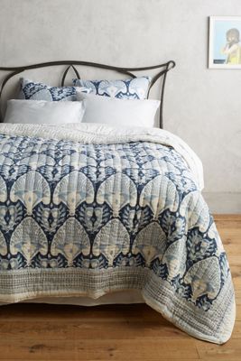 Kerry Cassill Indigo Ikat Quilt