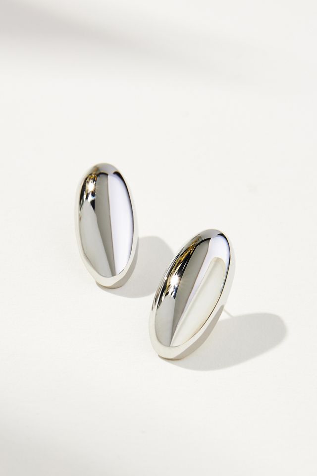 Oval Stud Earrings