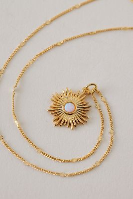 Collier Pendentif Opale Sunburst en Gold chez - Anthropologie - Modalova
