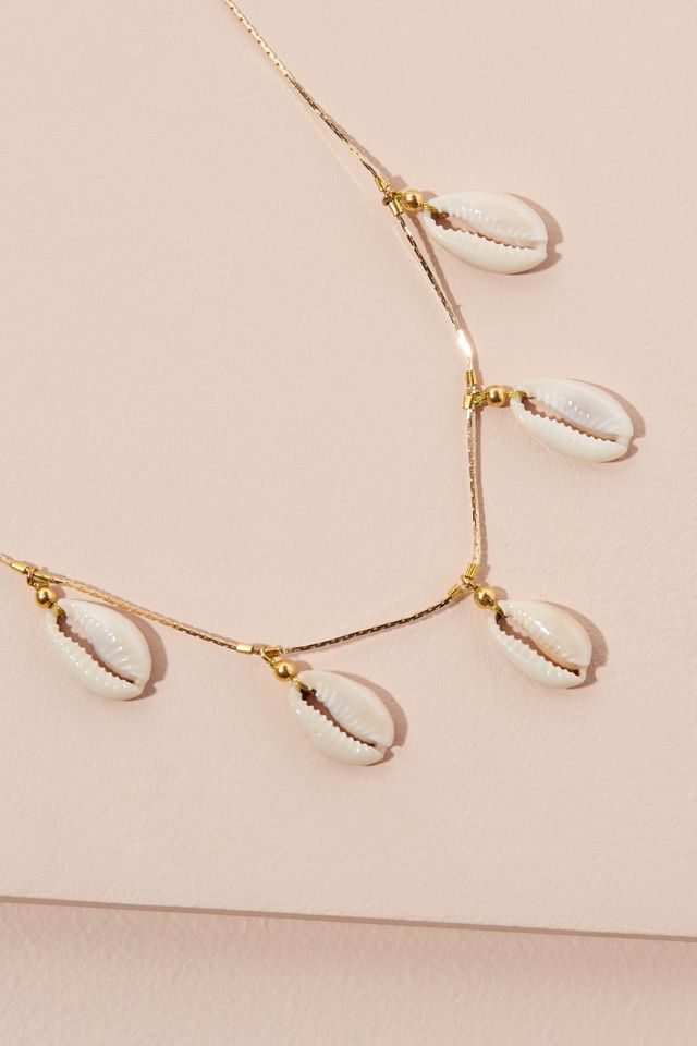 Caroline Shell-Charm Necklace #1