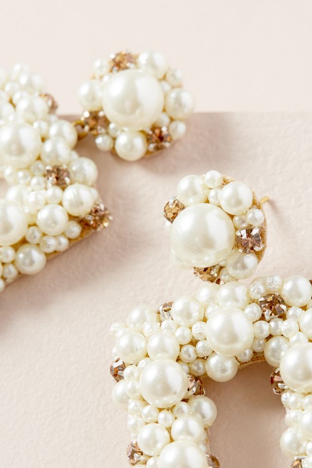 Gemmie Jewelled-Pearl Earrings #1