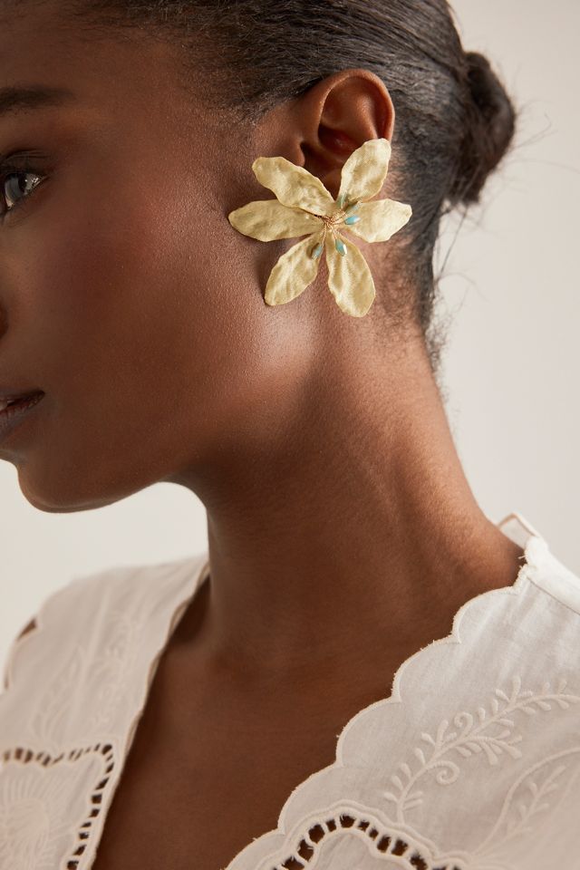 Aretes Florales Oversized #1
