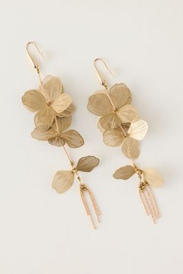 Boucles d'oreilles fleur pendantes Nakamol