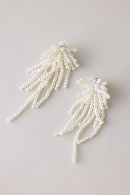 Boucles d'oreilles pendantes en perles