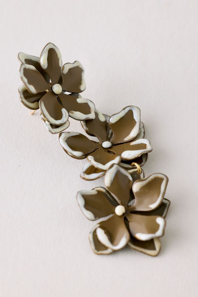 Floral Drop Earrings #1