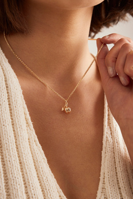 Plated Apple Pendant Necklace par - By Anthropologie - Modalova
