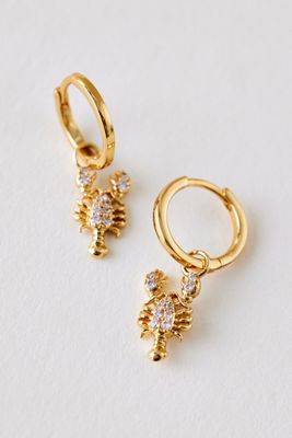 Hummer Charm Huggie Creolen