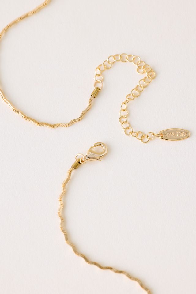 Collana con Catena a Corda Placcata Oro #1