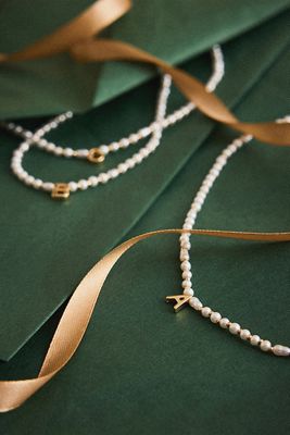 Monogram Pearl Necklace