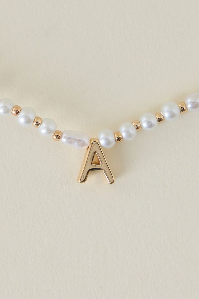 Collier de perles monogrammé #3