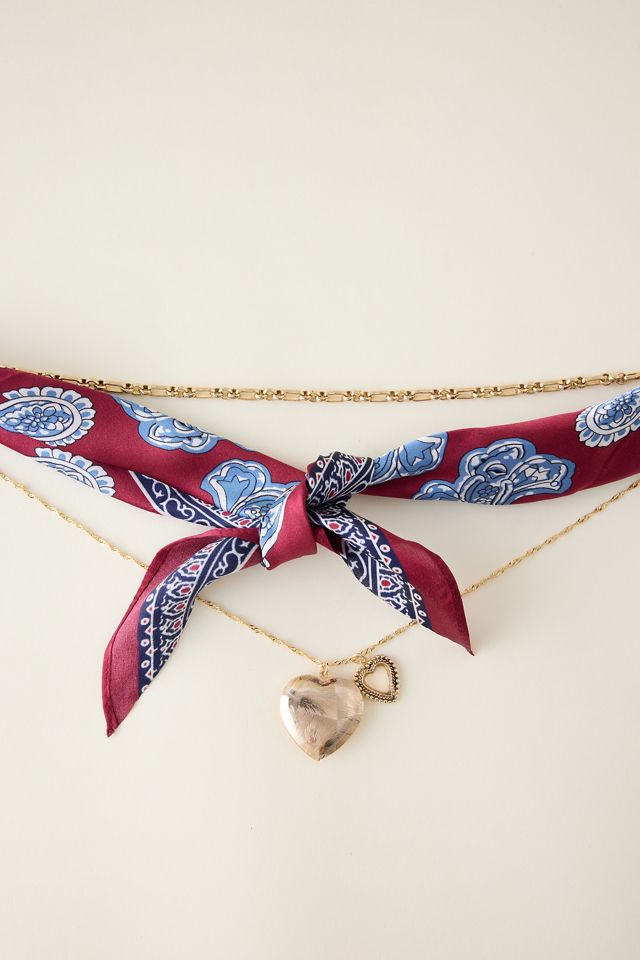 Pendentif Porte-Photos en Foulard #1