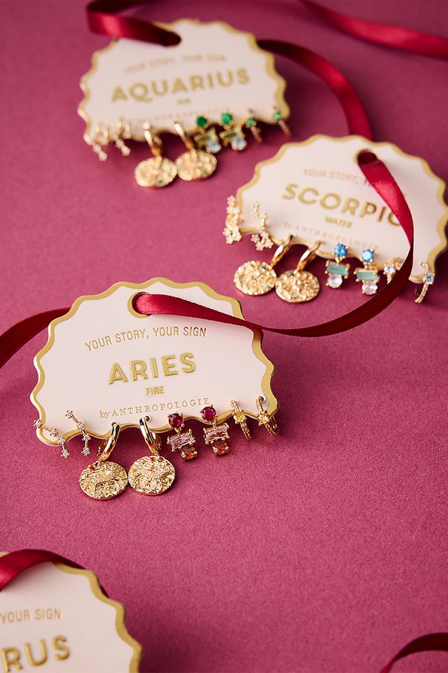 Assorted Zodiac Earrings, Set of 4 #1