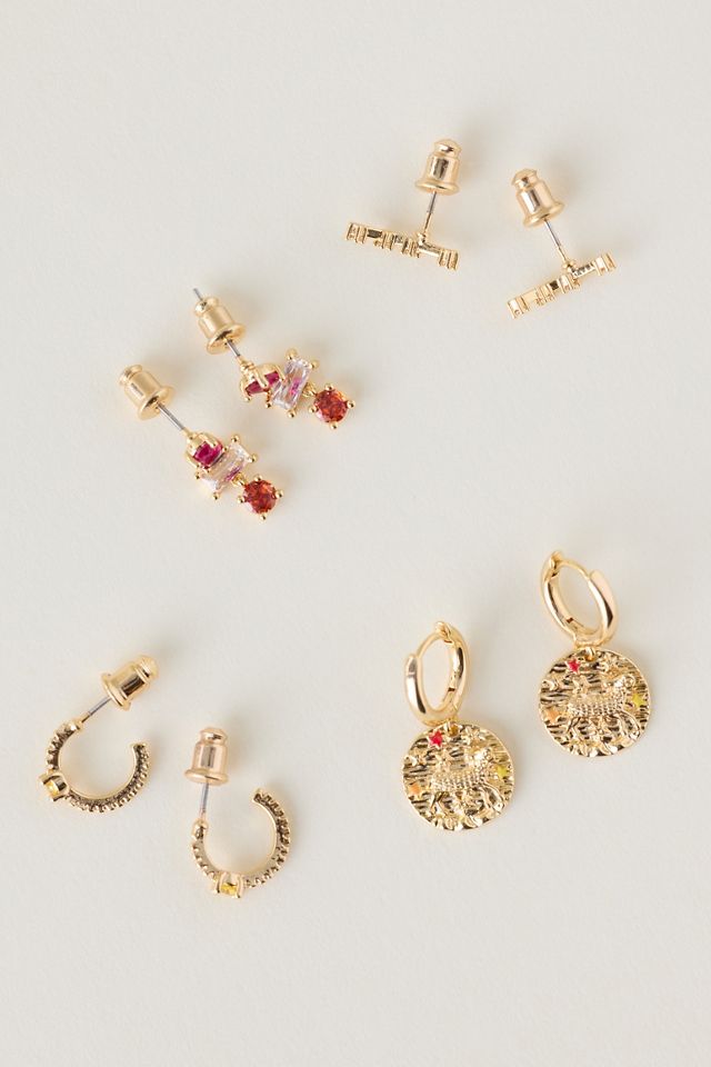 Assorted Zodiac Earrings, Set of 4 #1
