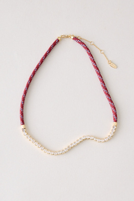 By Anthropologie Women's Multicolor Corded Crystal Necklace