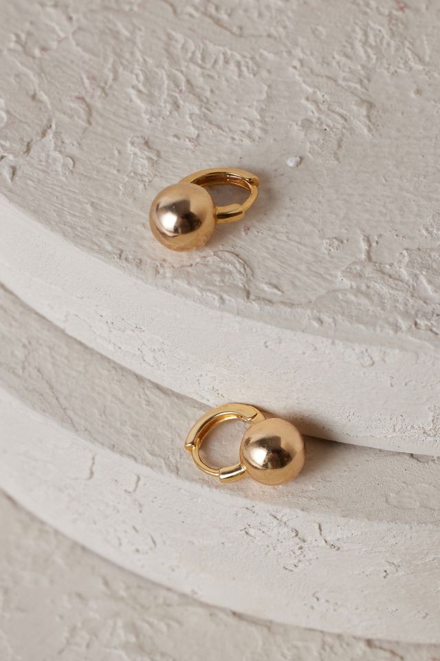 Mini Ball Huggie Hoop Earrings Anthropologie UK