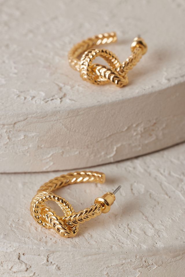 Knot Hoop Earrings #3